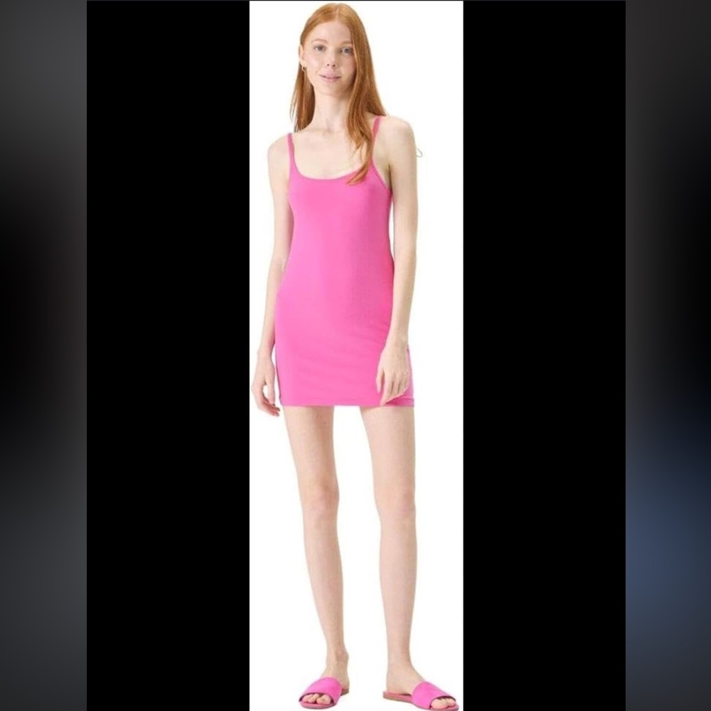 NEW Florence by Mills Bright Side Mini Dress‎ Pink Sleeveless Bodycon L